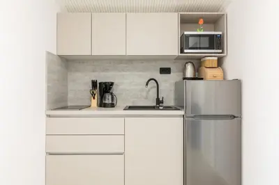 Kuhinja ili čajna kuhinja u objektu Villa Mirjana, studio apartment