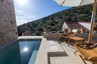 Tlocrt objekta Family friendly house with a swimming pool Cove Zarace, Hvar - 23502