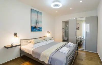 Krevet ili kreveti u jedinici u objektu Cozy Home In Jesenice With Wifi