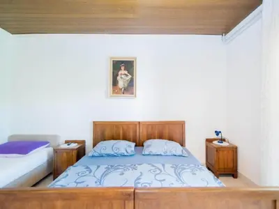 Krevet ili kreveti u jedinici u objektu Apartments Veve - Superior Studio Apartment with Terrace Sea View Vesna ST