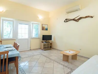 TV i/ili zabavni centar u objektu Apartments Ana & Bogdan - Two Bedroom Apartment with Terrace A4 ST