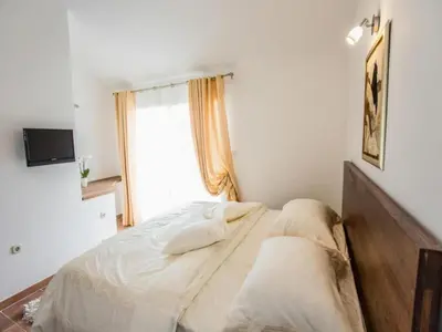 Krevet ili kreveti u jedinici u objektu Villa Suzy Lux- Duplex Two Bedroom Villa with Swimming Pool and Sea View