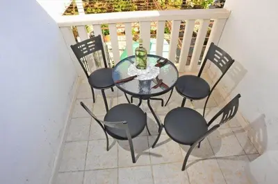 Balkon ili terasa u objektu Apartments Lenka - One Bedroom Apartment with Balcony and garden View A2