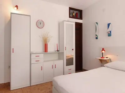 Krevet ili kreveti u jedinici u objektu Apartments Nadia - Studio Apartment With Terrace A1
