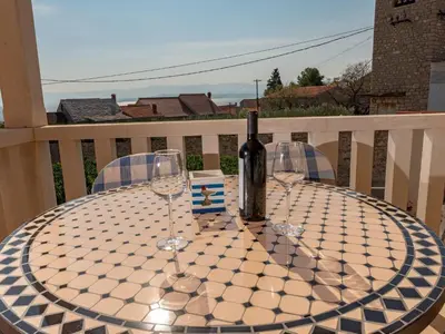 Balkon ili terasa u objektu Apartments Magdalena - Apartment with Sea View and Terrace A3