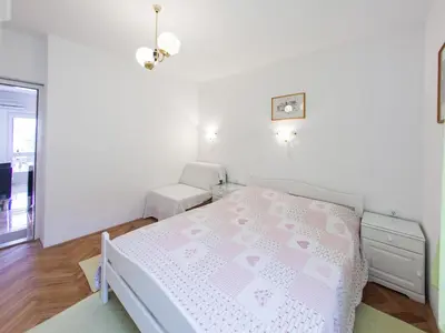 Krevet ili kreveti u jedinici u objektu Apartments Magdalena - Apartment with Sea View and Terrace A3
