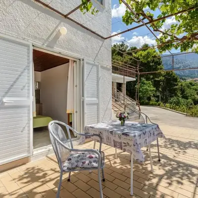 Rooms Sani - Double Room with Terrace and Sea View S1