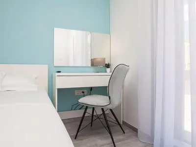 Krevet ili kreveti u jedinici u objektu Apartments Dva Galeba - Standard One Bedroom Apartment with Terrace 101