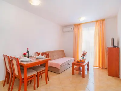 Krevet ili kreveti u jedinici u objektu Apartments Island Beat - One Bedroom Apartment with Balcony and Sea View A7 ST