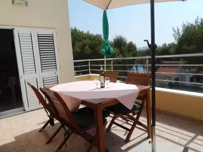 Balkon ili terasa u objektu Apartments Mimose - Two Bedroom Apartment with Terrace and Sea View Lile