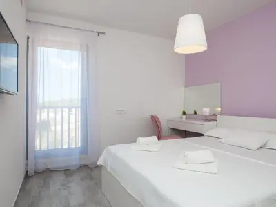 Krevet ili kreveti u jedinici u objektu Apartment Dva Galeba with 1 room