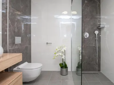 Kupaonica u objektu Apartments Dva Galeba - One Bedroom Apartment with Sea View 105