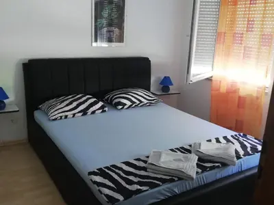 Krevet ili kreveti u jedinici u objektu Villa Elit-Two Bedroom Apartment with Sea View Terrace A1