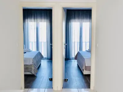 Krevet ili kreveti u jedinici u objektu Villa Tonika -Two Bedroom Apartment with Terrace A1