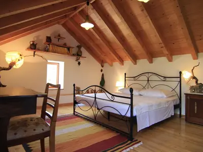 Krevet ili kreveti u jedinici u objektu Villa Dol-Three Bedroom Villa with Pool