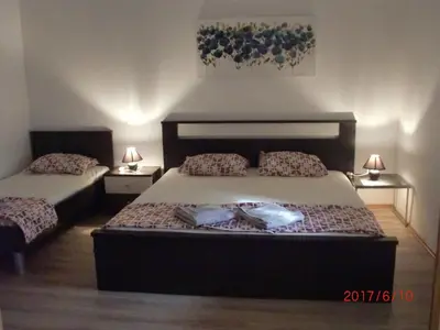 Krevet ili kreveti u jedinici u objektu Villa Elit - Comfort Two Bedroom Apartment with Terrace A5