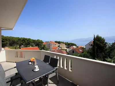 Balkon ili terasa u objektu Apartments Tomy - One Bedroom Apartment with Balcony and Sea view Apartment 1