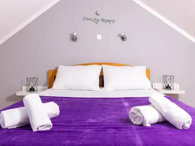 Krevet ili kreveti u jedinici u objektu Apartments Vela Stiniva - Two Bedroom Apartment with Sea View and Terrace
