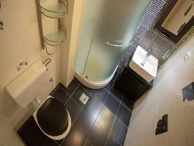 Kupaonica u objektu Apartments & Room Vesna - Superior Studio Apartment with Sea View