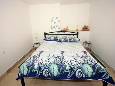 Krevet ili kreveti u jedinici u objektu Apartment Zorica - One Bedroom Apartment with Terrace ST