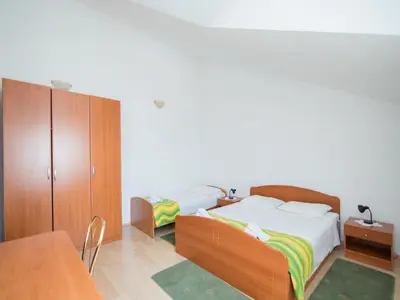 Krevet ili kreveti u jedinici u objektu Apartments Ana & Bogdan - One Bedroom Apartment with Terrace and Sea View A1 ST