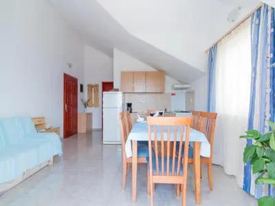 Kuhinja ili čajna kuhinja u objektu Apartments Ana & Bogdan - One Bedroom Apartment with Terrace and Sea View A1 ST