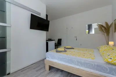 Krevet ili kreveti u jedinici u objektu Apartments Bartz