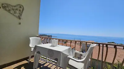Balkon ili terasa u objektu Apartmani Makarska 8