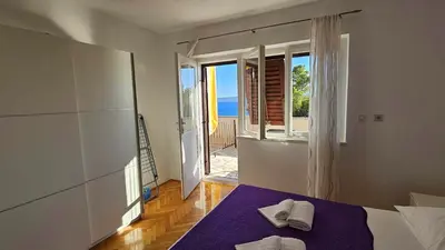 Krevet ili kreveti u jedinici u objektu Apartmani Brela 5