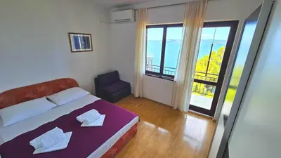 Krevet ili kreveti u jedinici u objektu Apartmani Brela 5