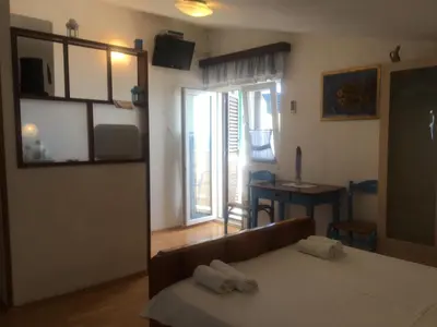 Krevet ili kreveti u jedinici u objektu Apartmani STANIĆ - Coastal Comfort Beach Apartments