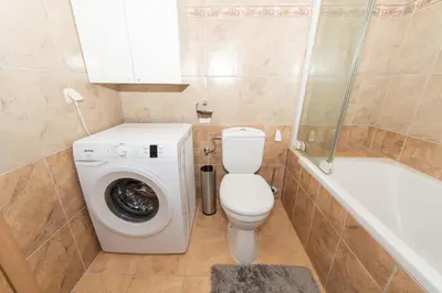 Kupaonica u objektu Laurentina - Modern Apartment with Large Terrace near Beach-quiet and comfortable