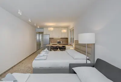 Krevet ili kreveti u jedinici u objektu Deluxe Seaview Studios KENNEDY II