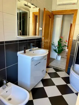 Kupaonica u objektu Beachview Apartments Podstrana