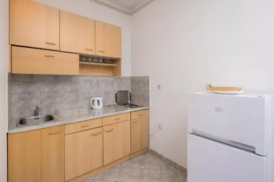 Kuhinja ili čajna kuhinja u objektu Beachfront Apartments