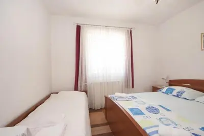 Krevet ili kreveti u jedinici u objektu Two Bedroom Apartment with Terrace A1