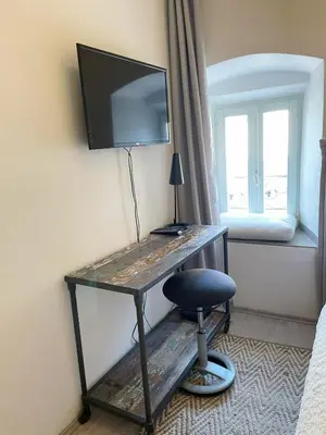 TV i/ili zabavni centar u objektu KLARA Living Apartment, old town house, SEA VIEW