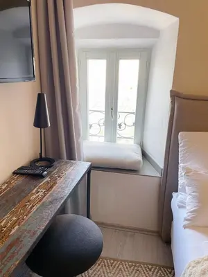 Krevet ili kreveti u jedinici u objektu KLARA Living Apartment, old town house, SEA VIEW