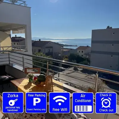 Kroatien Adria Makarska Riviera Ferienwohnung mit 3 Schlafzimmer