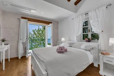 Krevet ili kreveti u jedinici u objektu Villa Miščić - Makarska Exklusiv