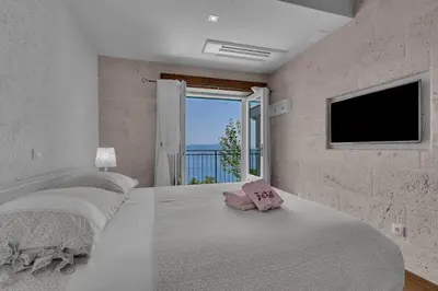 Krevet ili kreveti u jedinici u objektu Villa Miščić - Makarska Exklusiv