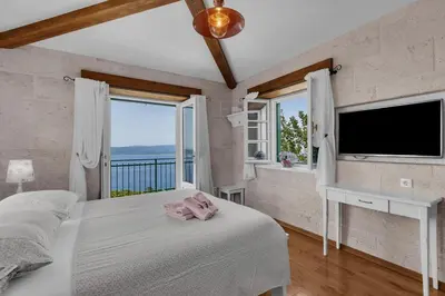 Krevet ili kreveti u jedinici u objektu Villa Miščić - Makarska Exklusiv