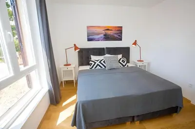 Krevet ili kreveti u jedinici u objektu Sunset Luxury Apartment Hvar