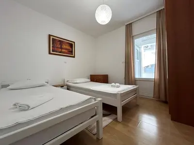 Krevet ili kreveti u jedinici u objektu Anchor Apartment in Stanići Near Omiš