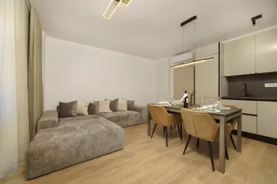 Kuhinja ili čajna kuhinja u objektu Apartments Bila
