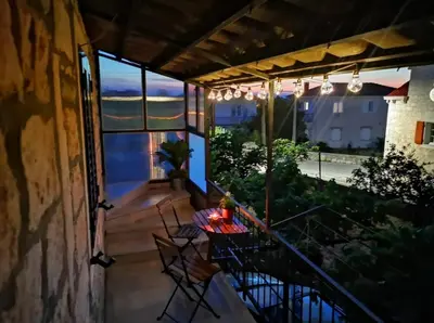 Balkon ili terasa u objektu Apartments with WiFi Supetar, Brac - 23901