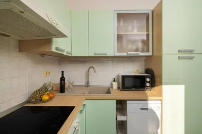 Kuhinja ili čajna kuhinja u objektu Sunny Apartment Nora