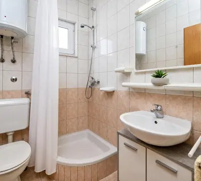 Kupaonica u objektu Apartment Complex in Lokva Rogoznica
