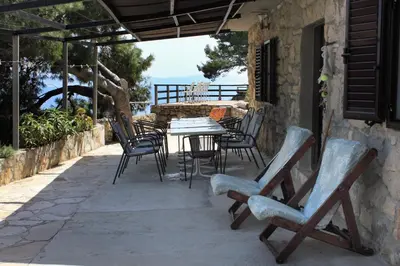 Balkon ili terasa u objektu Seaside secluded apartments Cove Torac, Hvar - 581