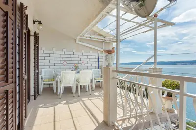 Balkon ili terasa u objektu Apartments by the sea Stanici - Omis - 1028